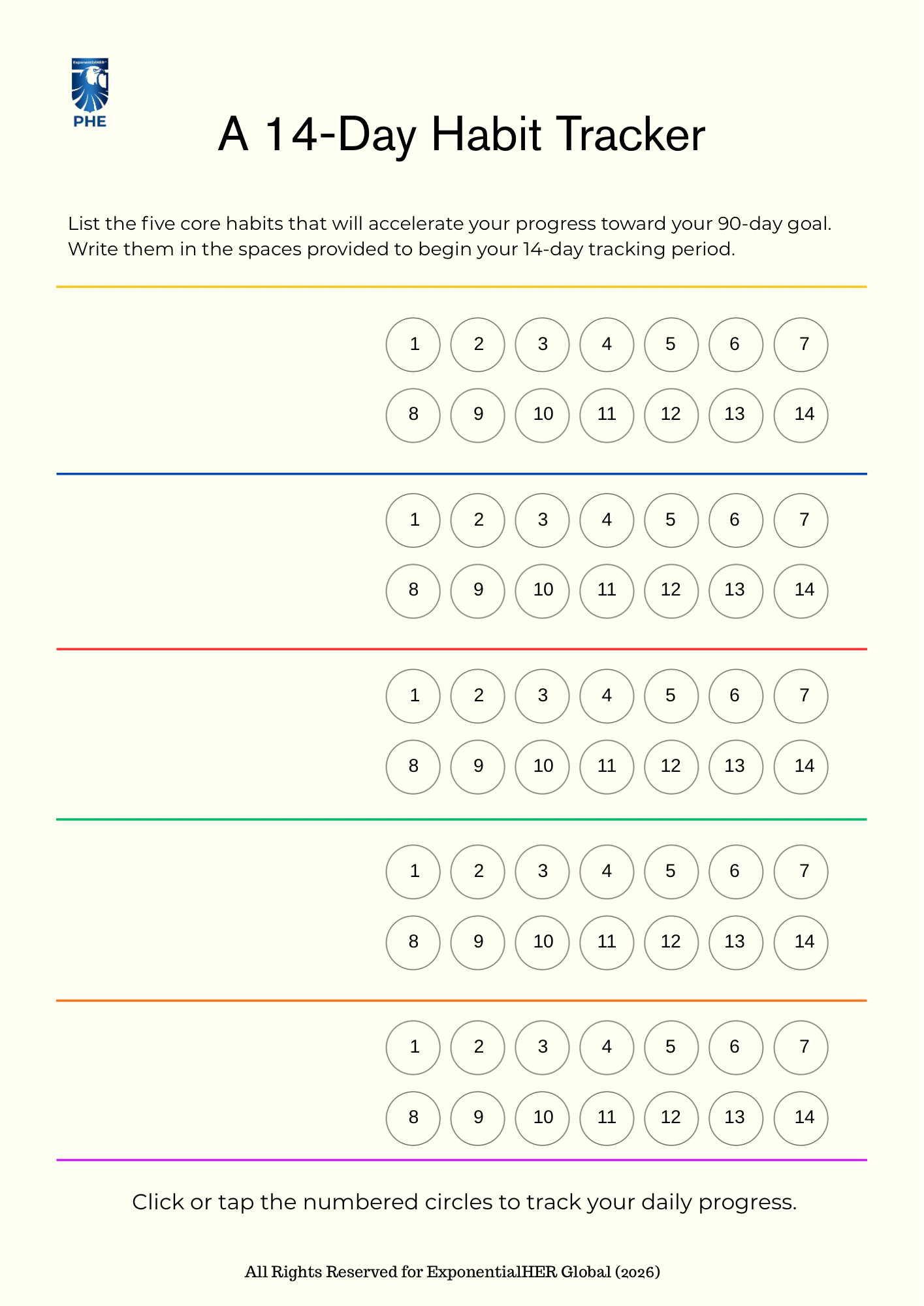 Habit tracker preview